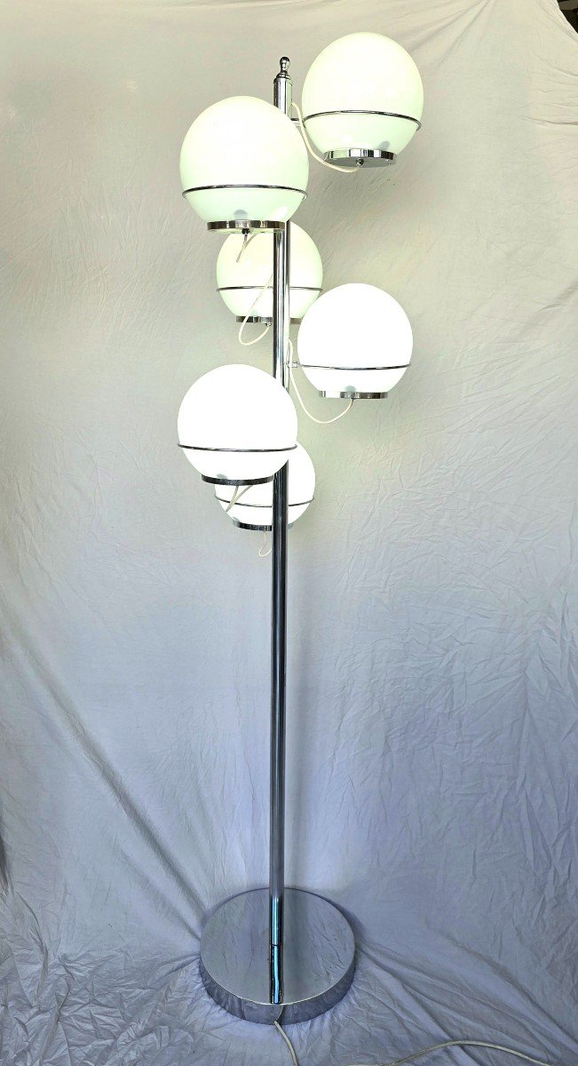 Vintage Floor Lamp Attributed To Gino Sarfatti - Italy 1960-photo-2