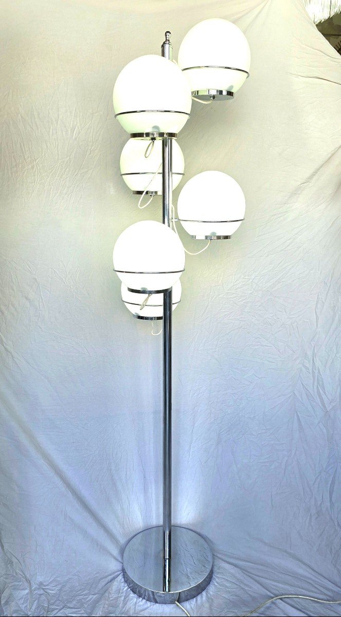 Vintage Floor Lamp Attributed To Gino Sarfatti - Italy 1960-photo-3