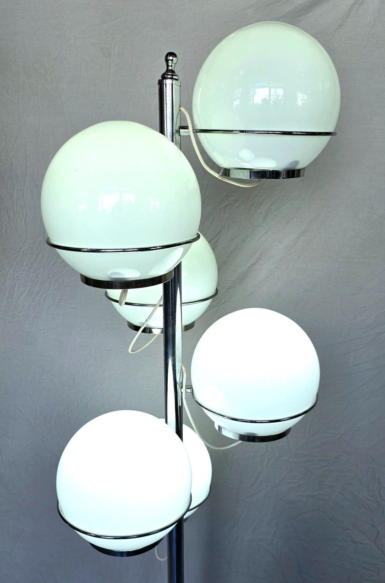 Vintage Floor Lamp Attributed To Gino Sarfatti - Italy 1960-photo-2