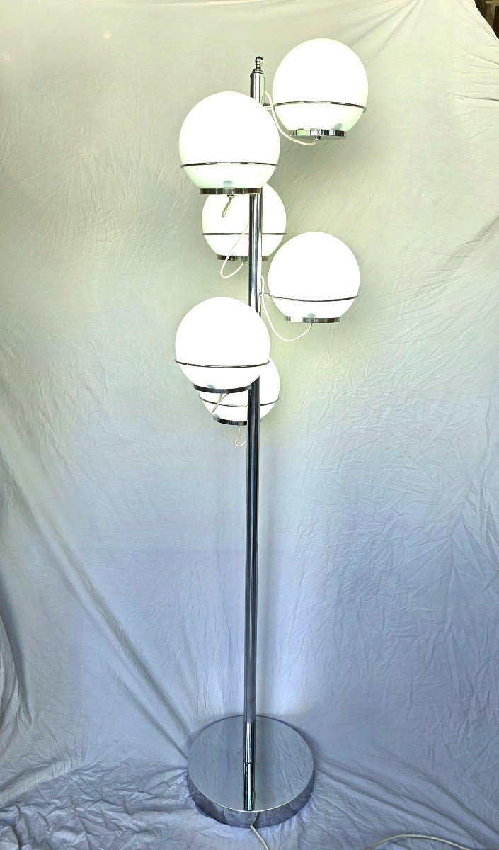 Vintage Floor Lamp Attributed To Gino Sarfatti - Italy 1960