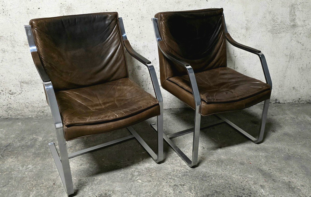 Pair Of Armchairs By Rudolf Bernd Glatzel For Walter Knoll, 1970-photo-2