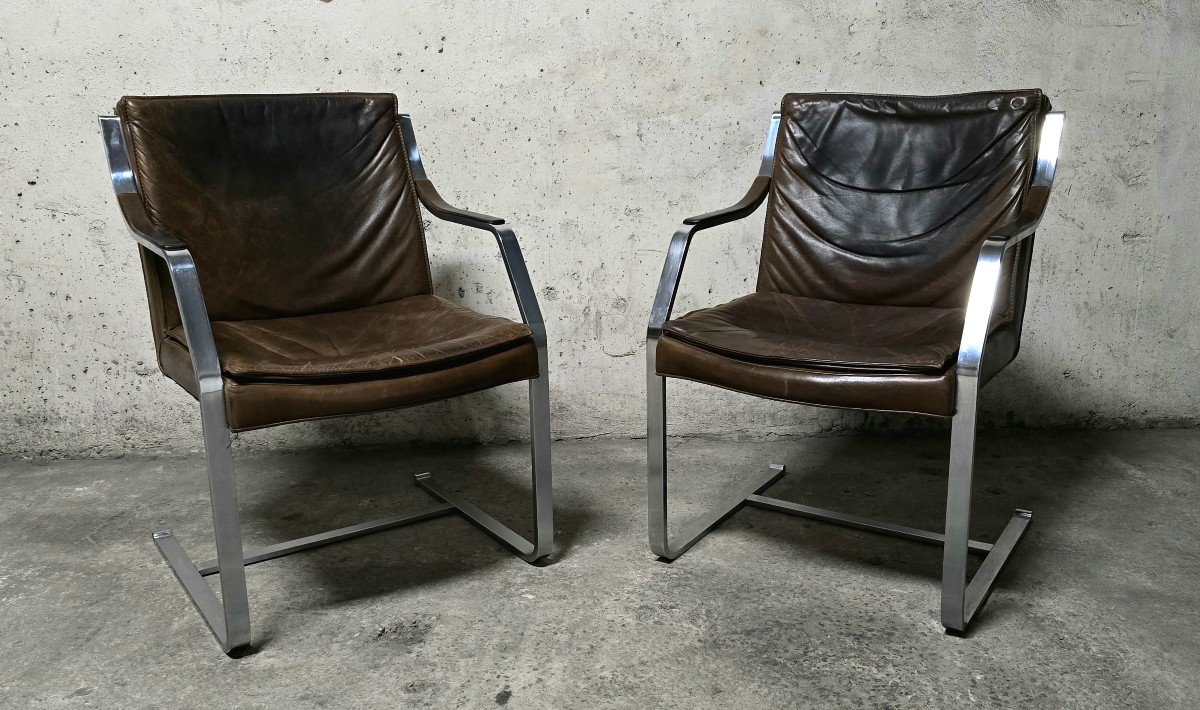 Pair Of Armchairs By Rudolf Bernd Glatzel For Walter Knoll, 1970-photo-4