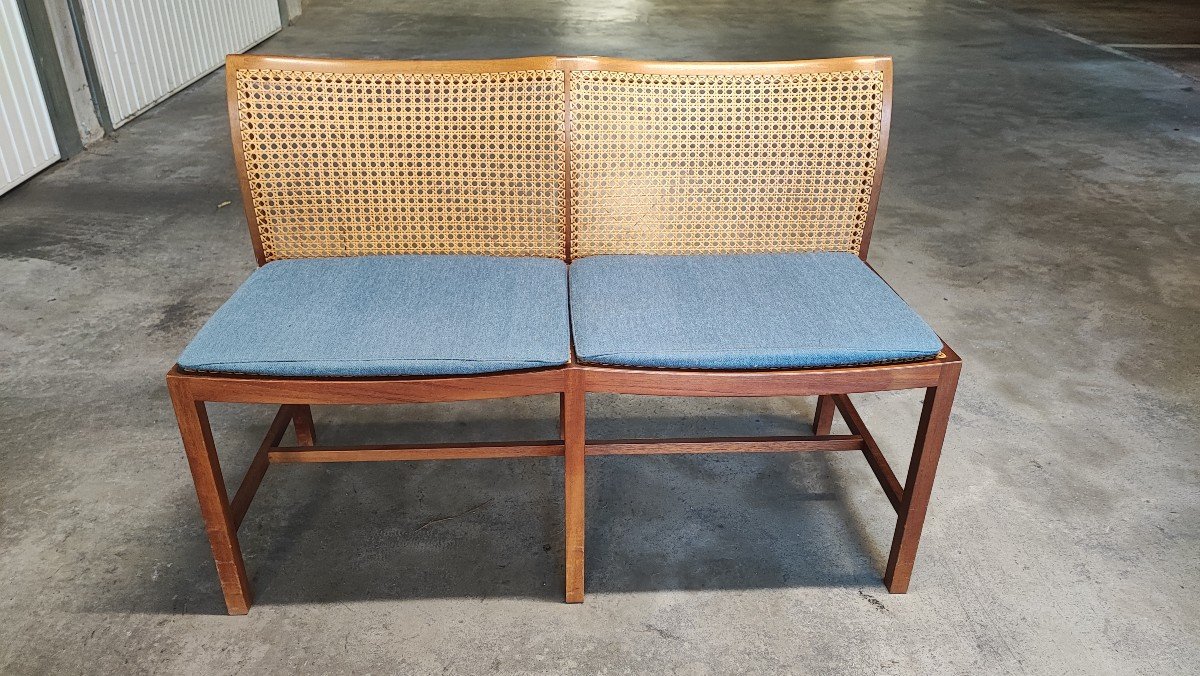 Søren Horn - Cabinetmaker Two Seater Bench - Vintage - Scandinavian 1960s