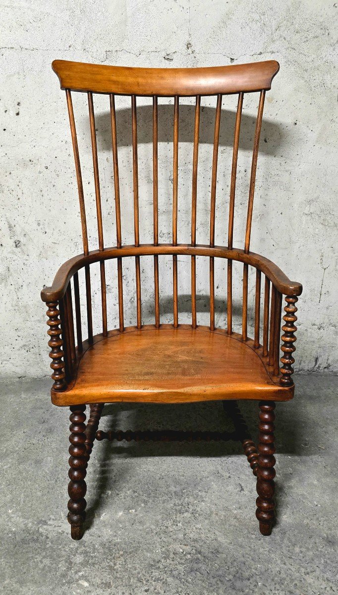 Fauteuil Haut Darvel Ecosse XIXeme Siècle-photo-2