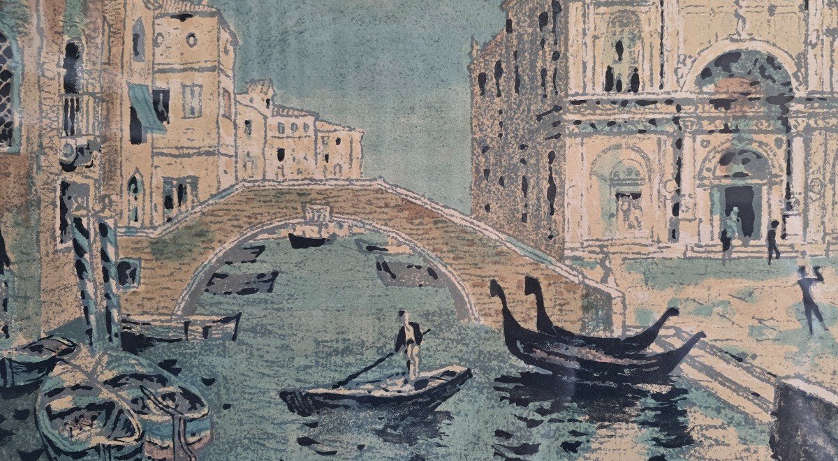 Color Lithograph - Venice - Roland Oudot (1897-1981)-photo-2