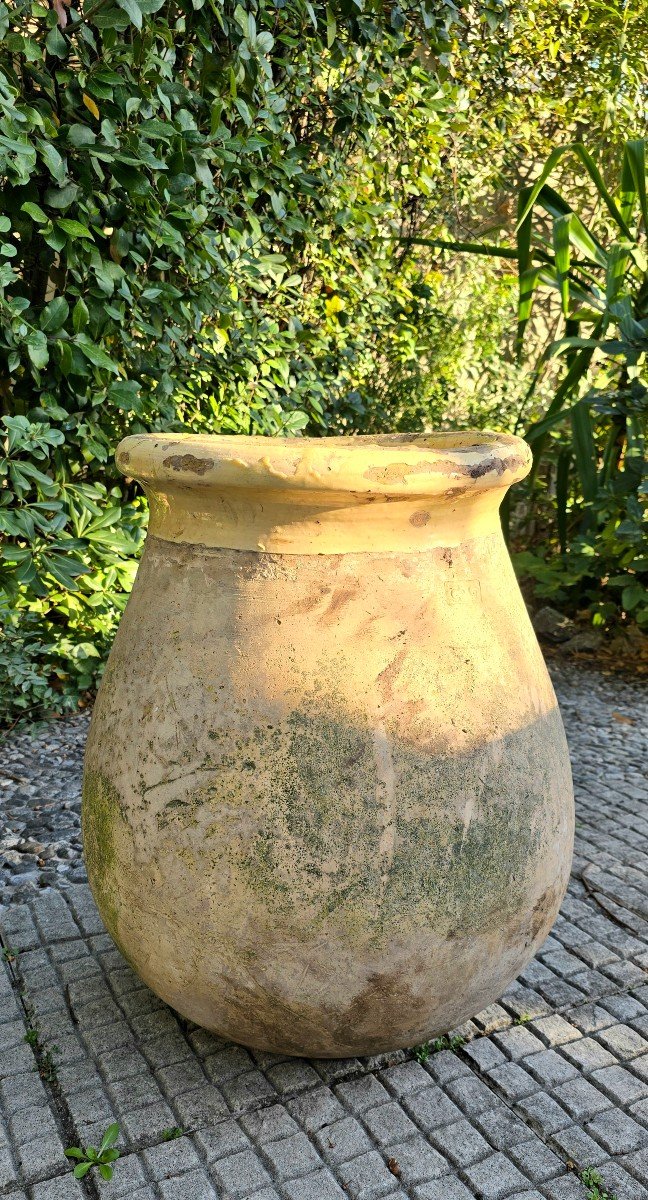 Jarre Vernissée Jaune De Biot Milieu Du XIXème Siècle 66cm-photo-2