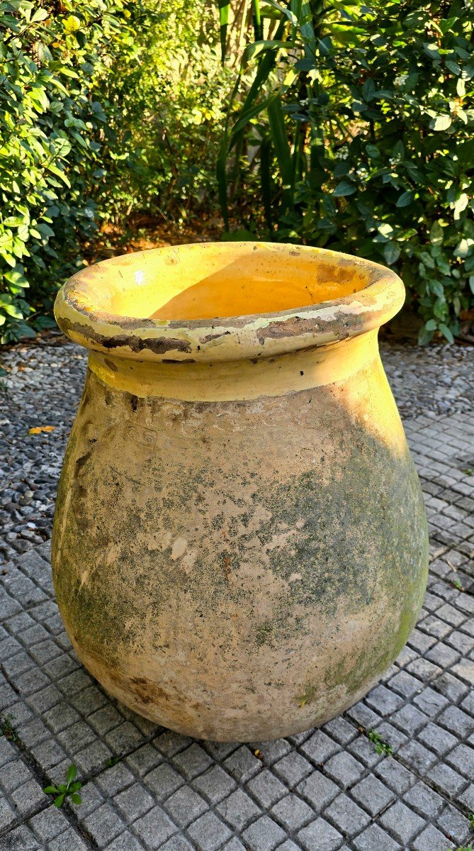 Jarre Vernissée Jaune De Biot Milieu Du XIXème Siècle 66cm-photo-5