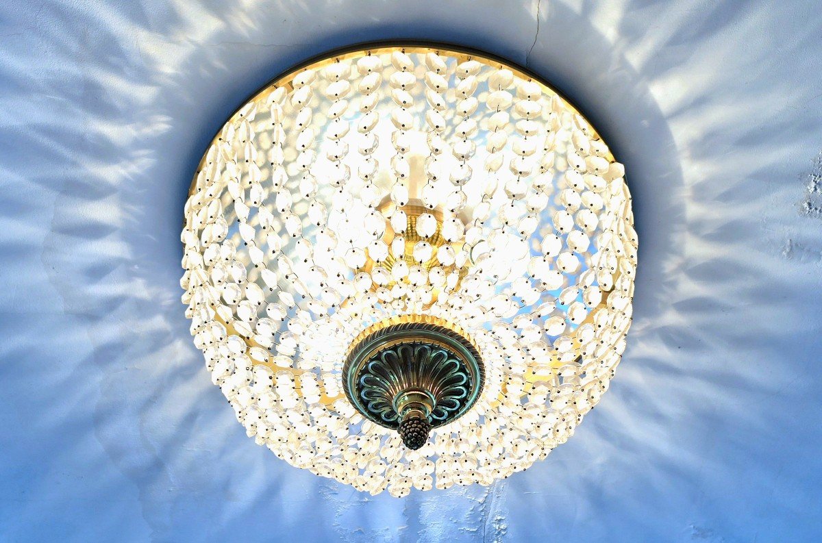 Pair Of Large 55cm Tassel Ceiling Lights-photo-4