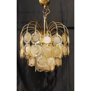 Vintage Mother Of Pearl Tassel Chandelier