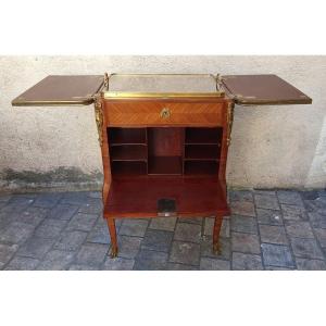 Louis XV Marquetry Bar Cabinet