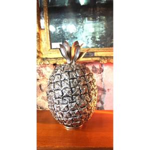 Seau à Glace Ananas Michel Dartois Vintage 29cm