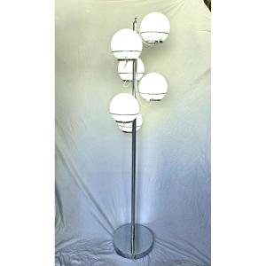 Vintage Floor Lamp Attributed To Gino Sarfatti - Italy 1960