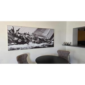 Sérigraphie Voilier - Grande Taille 230 Cm