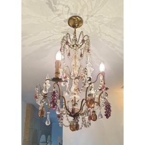 Grand Lustre Murano Vintage 6 Feux