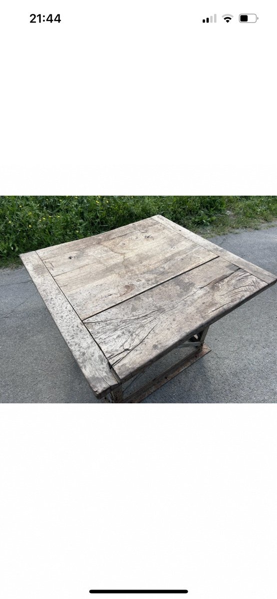 Drapier Table Eat Standing Counter Industrial Design Eiffel Patina Established-photo-4