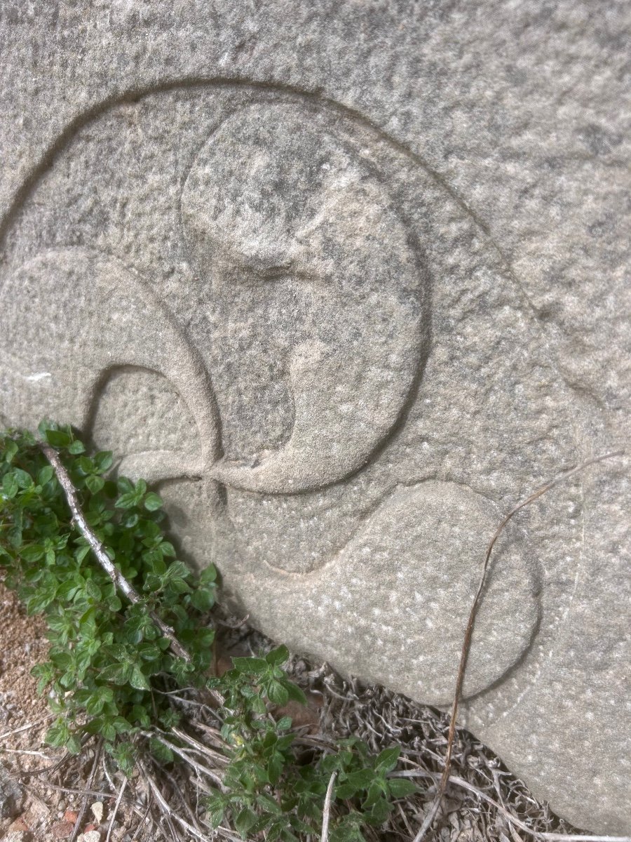 Basque Cross Stone Carved 18th Century Old Basque Country