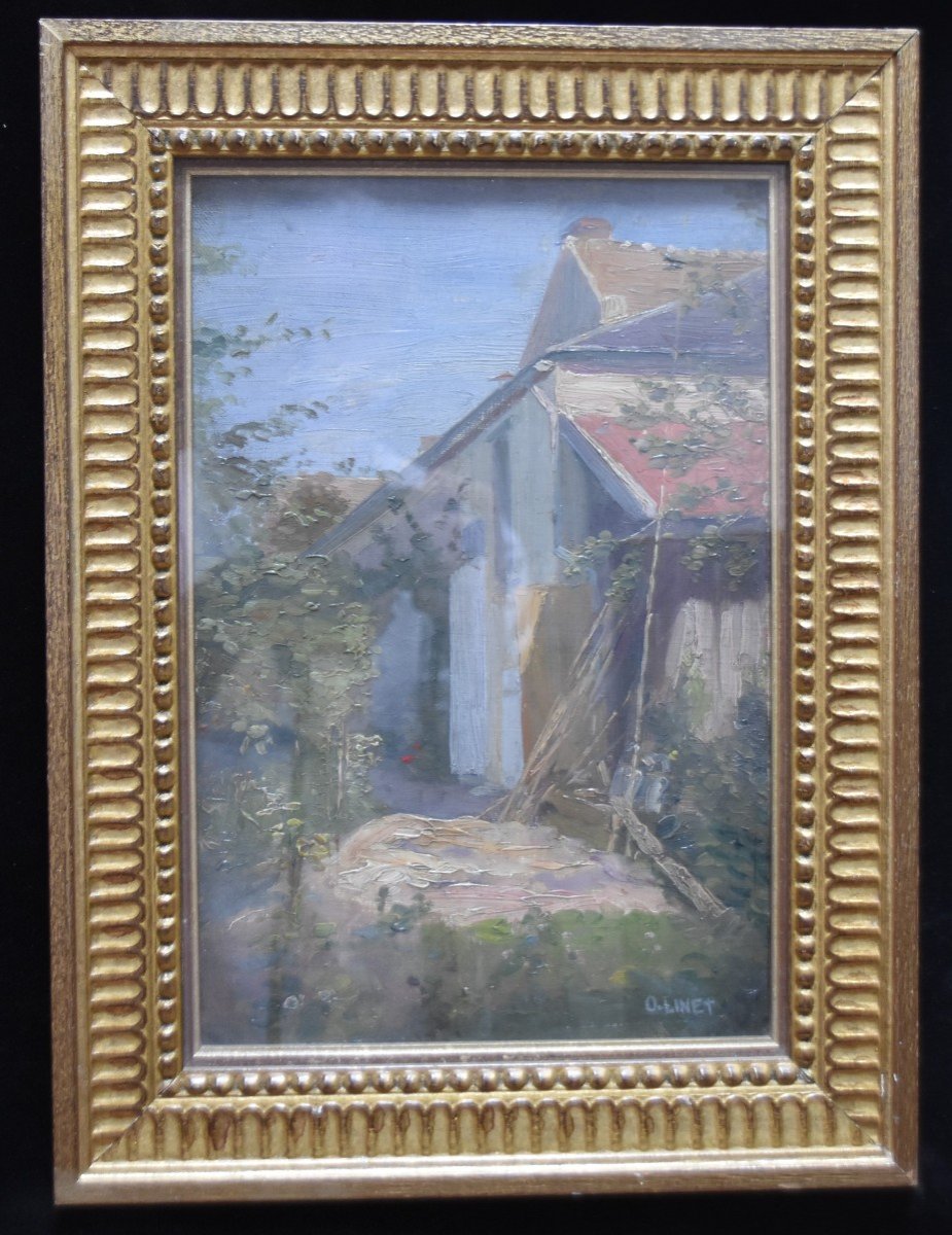 Octave Linet (1870-1962) A Garden, 1901, Oil On Canvas, Signed Dated-photo-2