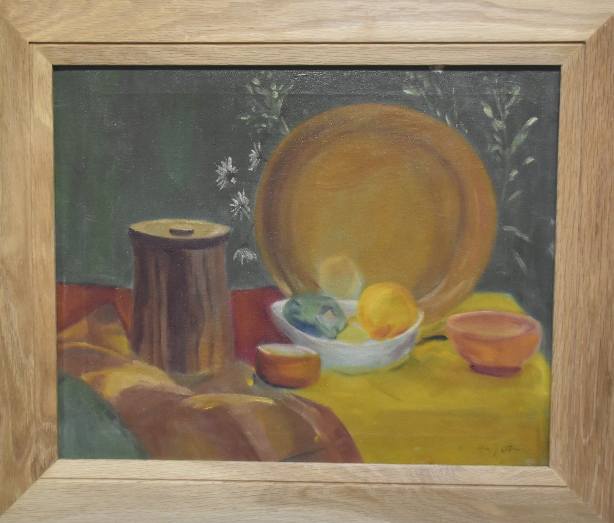 Henri Ottmann (1877-1927) Still Life, Oil On Canvas Signed  -photo-4