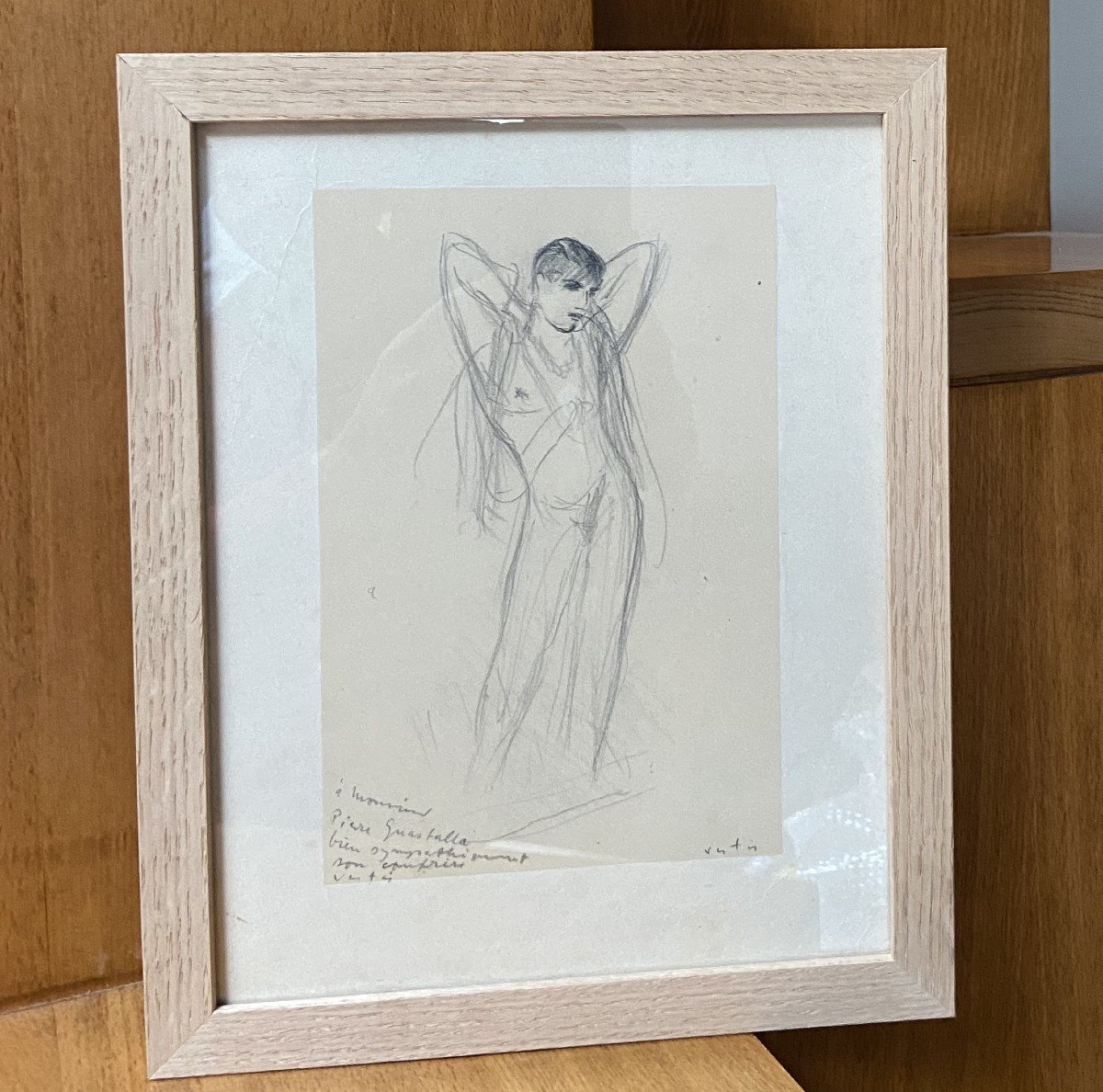 Marcel Vertès (1895-1961) A Music Hall Artist, Signed Drawing-photo-5