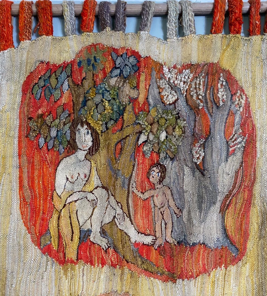 Signed Polish Tapestry, Late 20th Century, 1974.-photo-3