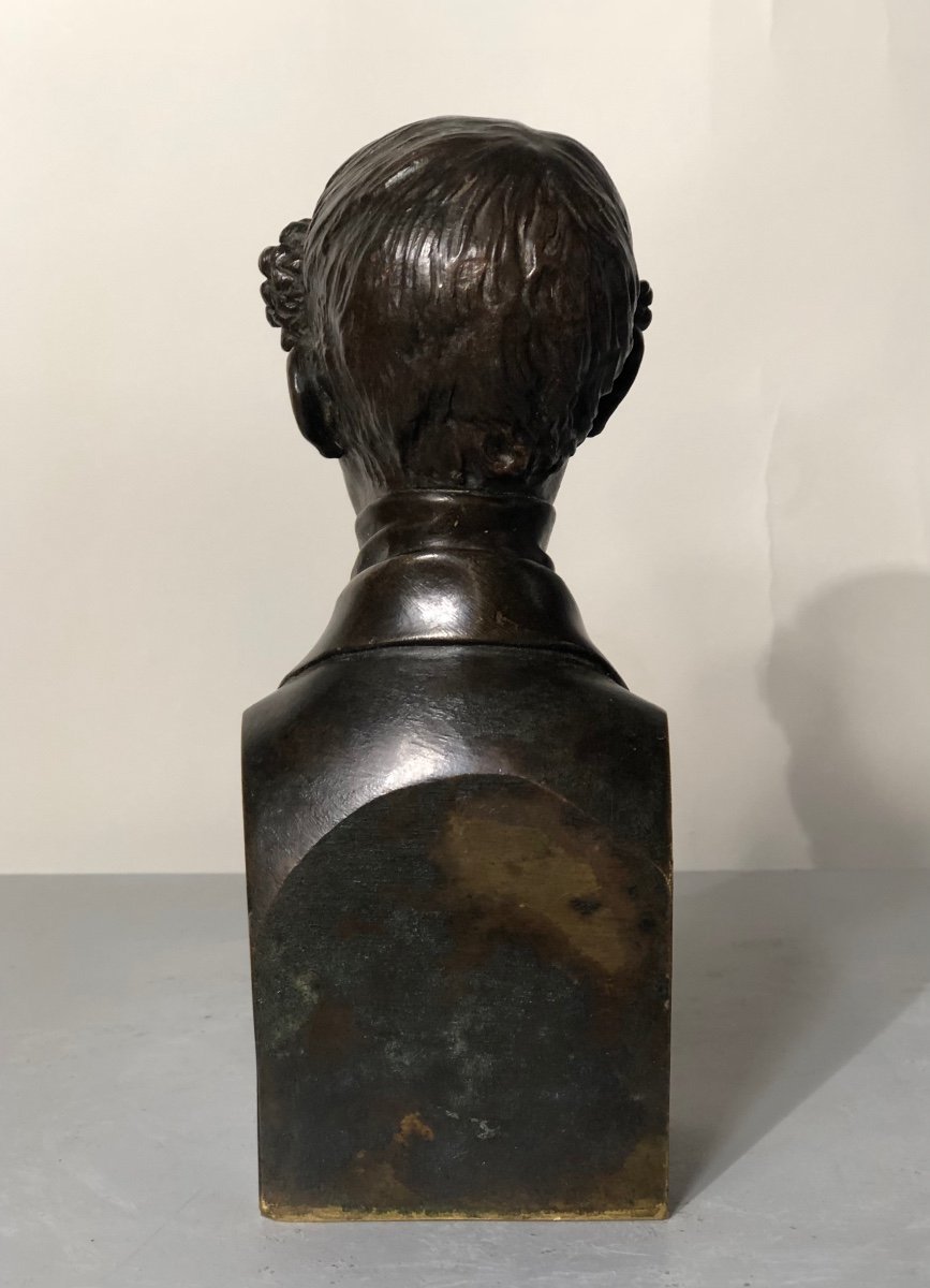 Buste De Chaudesaigues En Bronze Par Eugène Émile Thomas. -photo-1