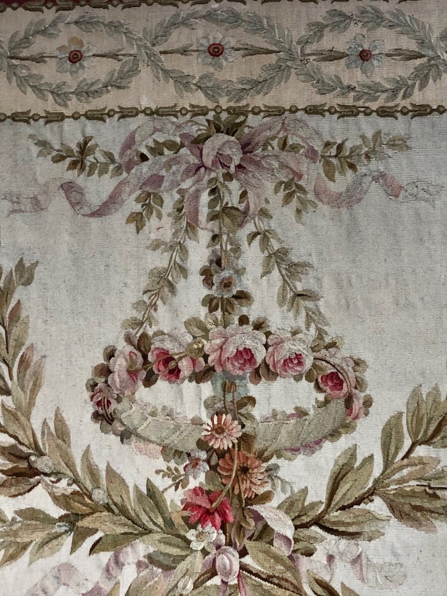 Paire De Portière D’époque XIX éme Siècle En Tapisserie D’aubusson.-photo-2