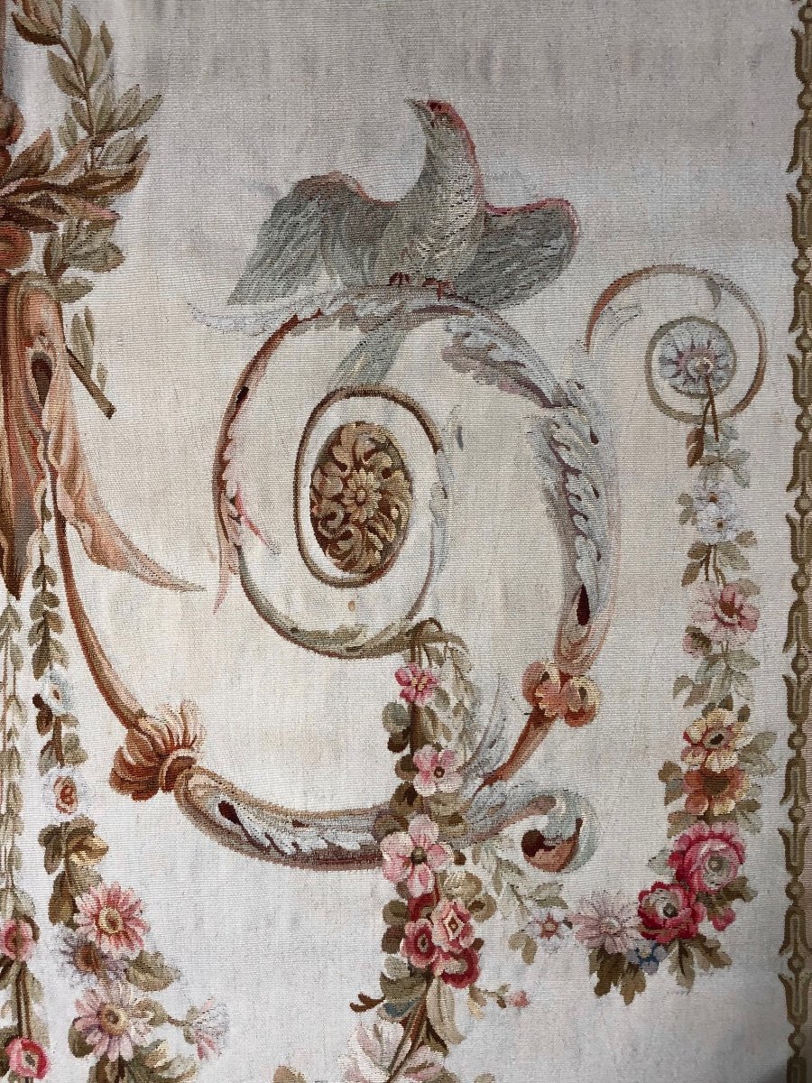 Paire De Portière D’époque XIX éme Siècle En Tapisserie D’aubusson.-photo-3