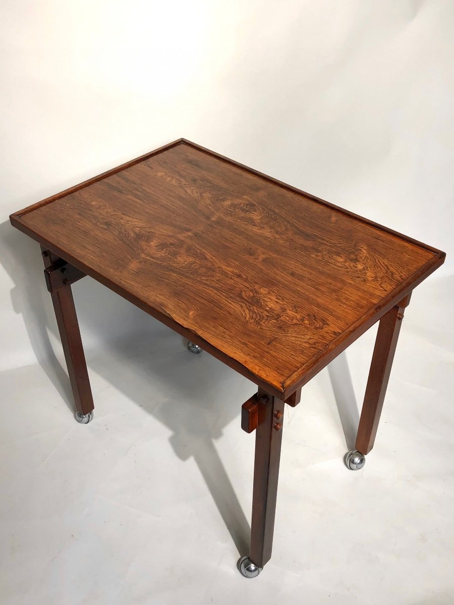 Danish Rosewood Serving Table From The 1960s/1970s. -photo-2