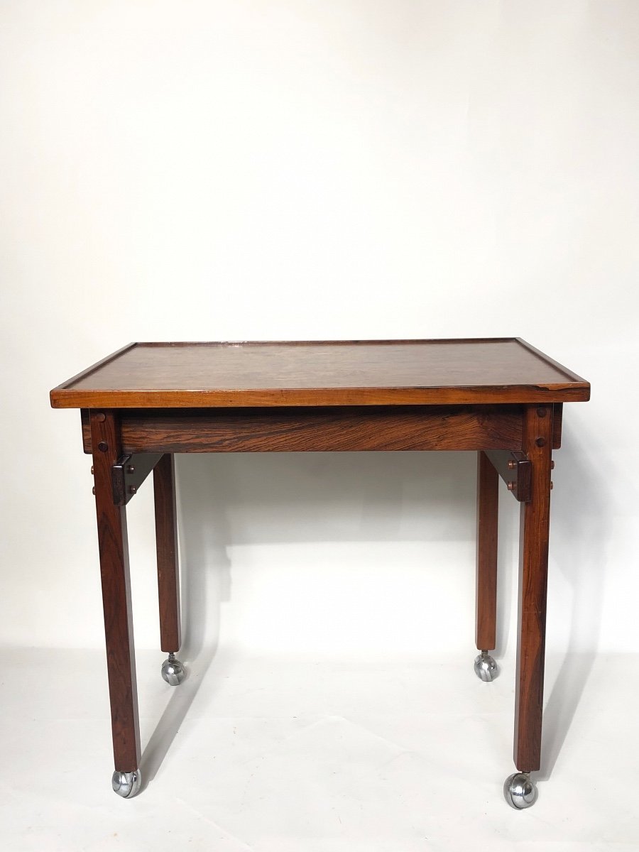 Danish Rosewood Serving Table From The 1960s/1970s. -photo-3