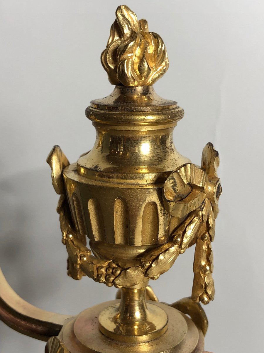 Paire De Candélabres De Style Louis XVI. -photo-3