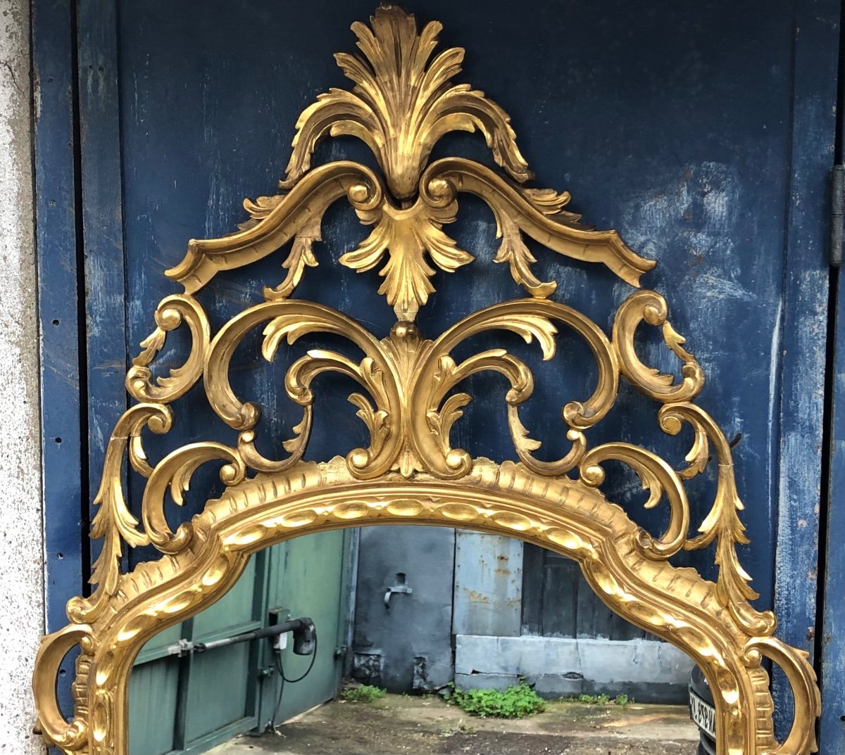 Louis XV Style Mirror, Italy. 183 Cm High. -photo-2