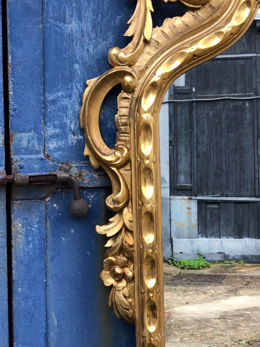 Louis XV Style Mirror, Italy. 183 Cm High. -photo-3