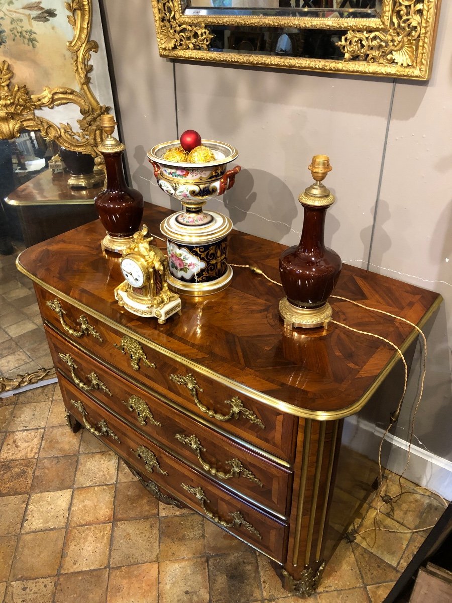 Commode D’époque Louis XIV. (130 cm de L)-photo-1