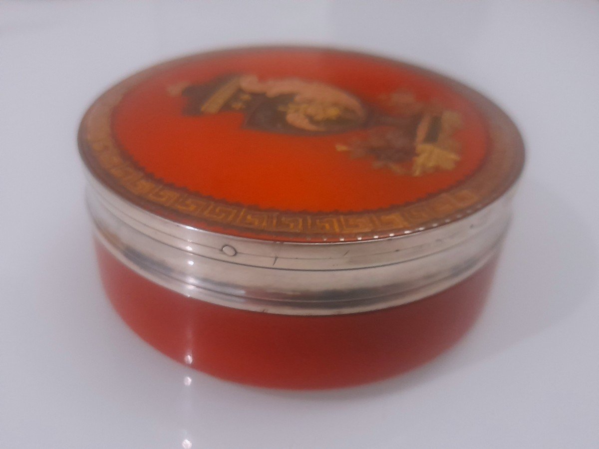 Powder Box In Lacquer And Tortoiseshell, Louis XVI Period-photo-4