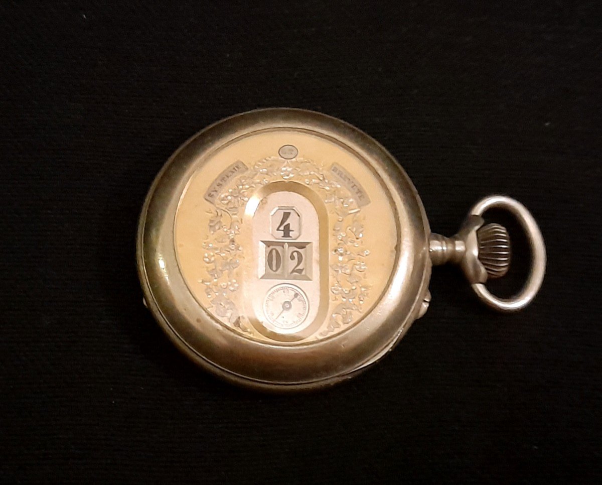 Rare Pocket Watch By Gedeon Thommen Late 19th Century