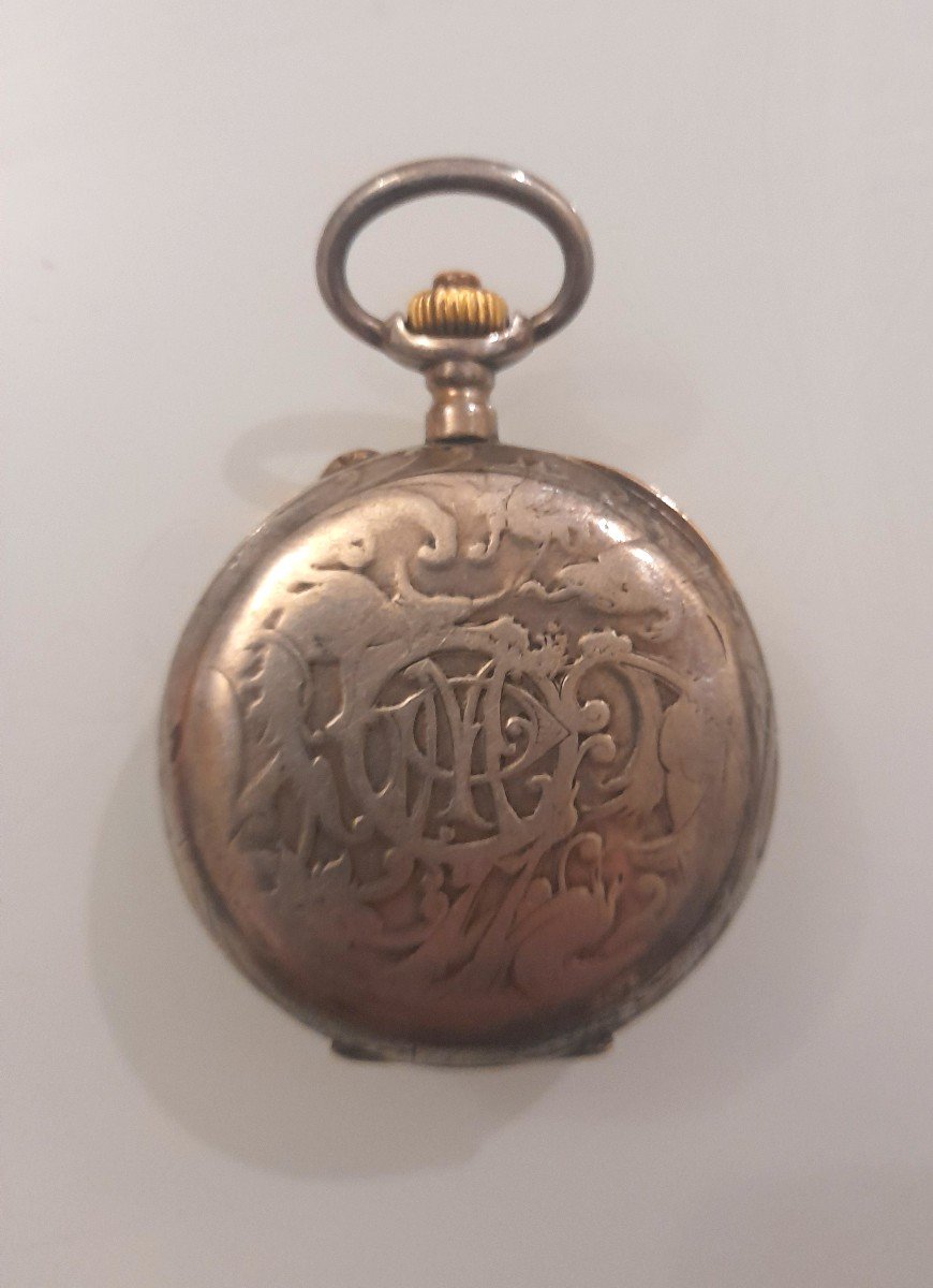 Rare Chronograph Pocket Watch Late 19th Century-photo-2