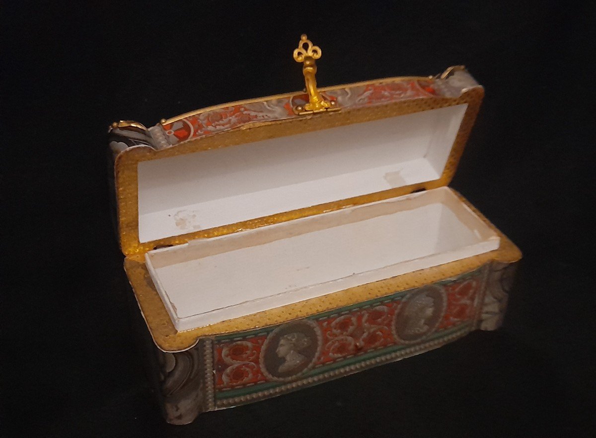 Box, Case Or Confectionery Case Charles X Period 19th Century-photo-2