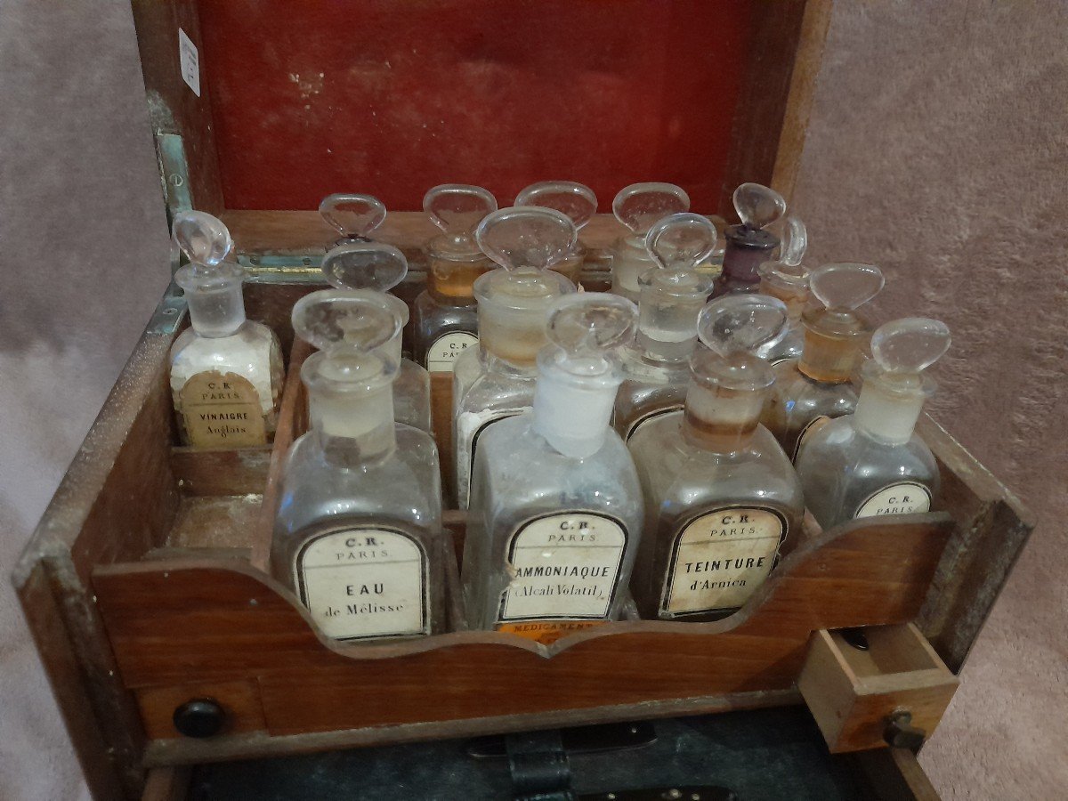 Apothecary Pharmacy Craft Antique Period Early 20th Century Box-photo-3