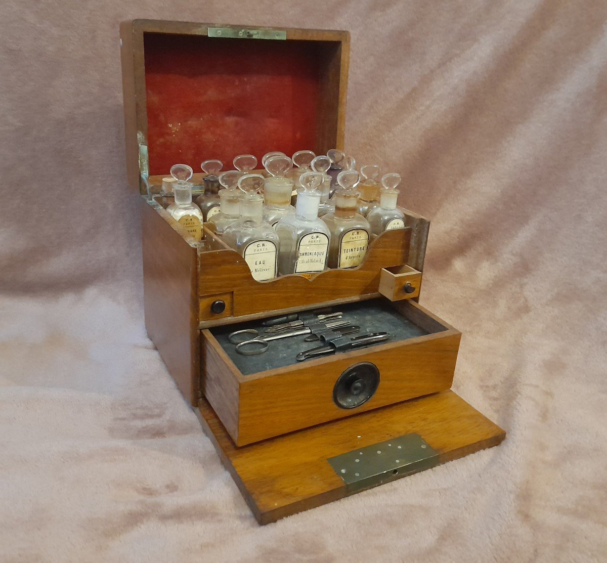 Apothecary Pharmacy Craft Antique Period Early 20th Century Box-photo-4