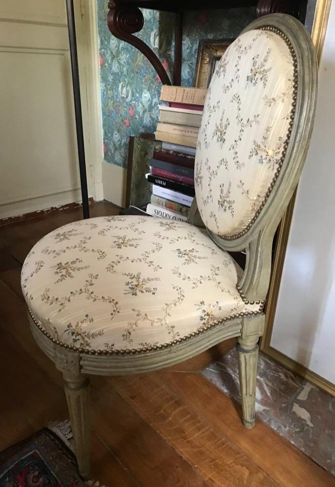 Louis XVI Period 16th Century Artois Chair Stamped De Sene-photo-4