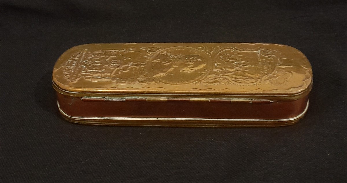 Dutch Brass Snuffbox, 18th Century, German-photo-3