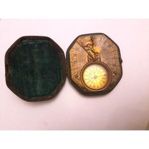 18th Century Sundial Compass By Butterfield