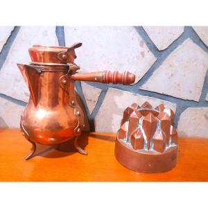 Copper Coffee Pot, 18th Century Dinanderie