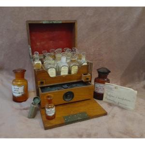 Coffret écrin Apothicaire Pharmacie Métier Ancien Epoque Début XXeme Siècle Boite