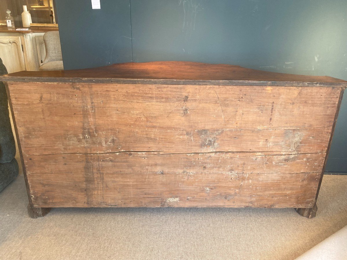 Curved Italian Sideboard In 18th Century Walnut-photo-1