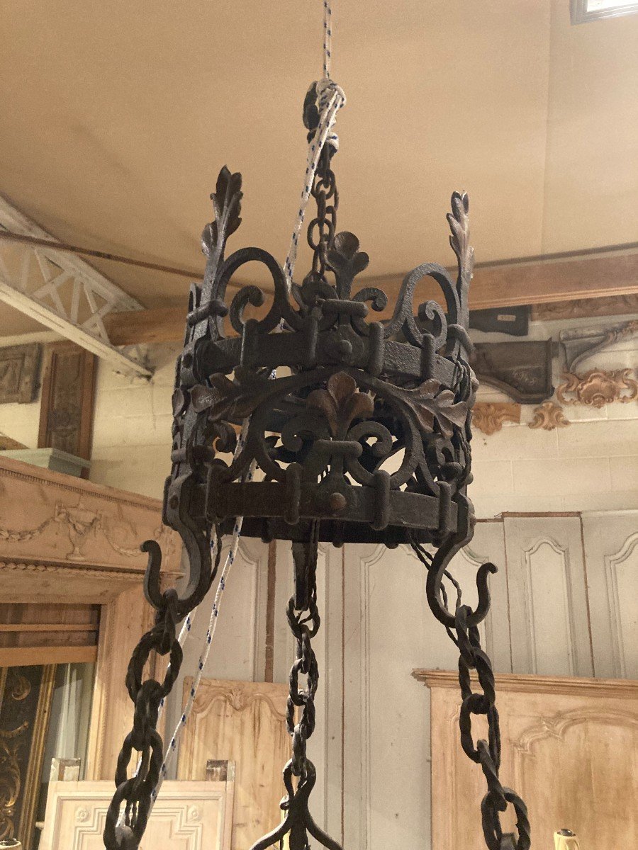 Wrought Iron Chandelier-photo-3