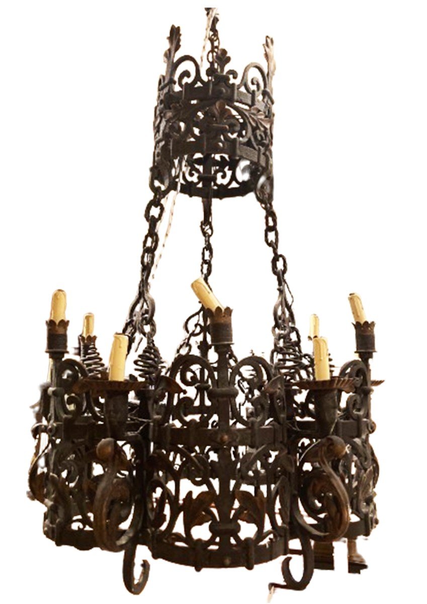 Wrought Iron Chandelier