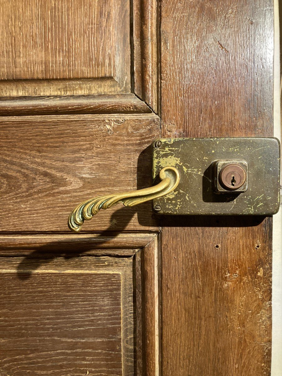 Entrance Door, 18th Century, In Oak-photo-1