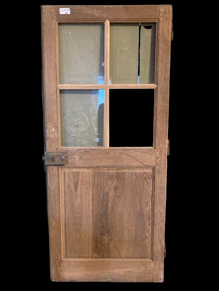 18th Century Oak Glass Door-photo-2