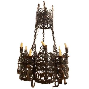 Wrought Iron Chandelier